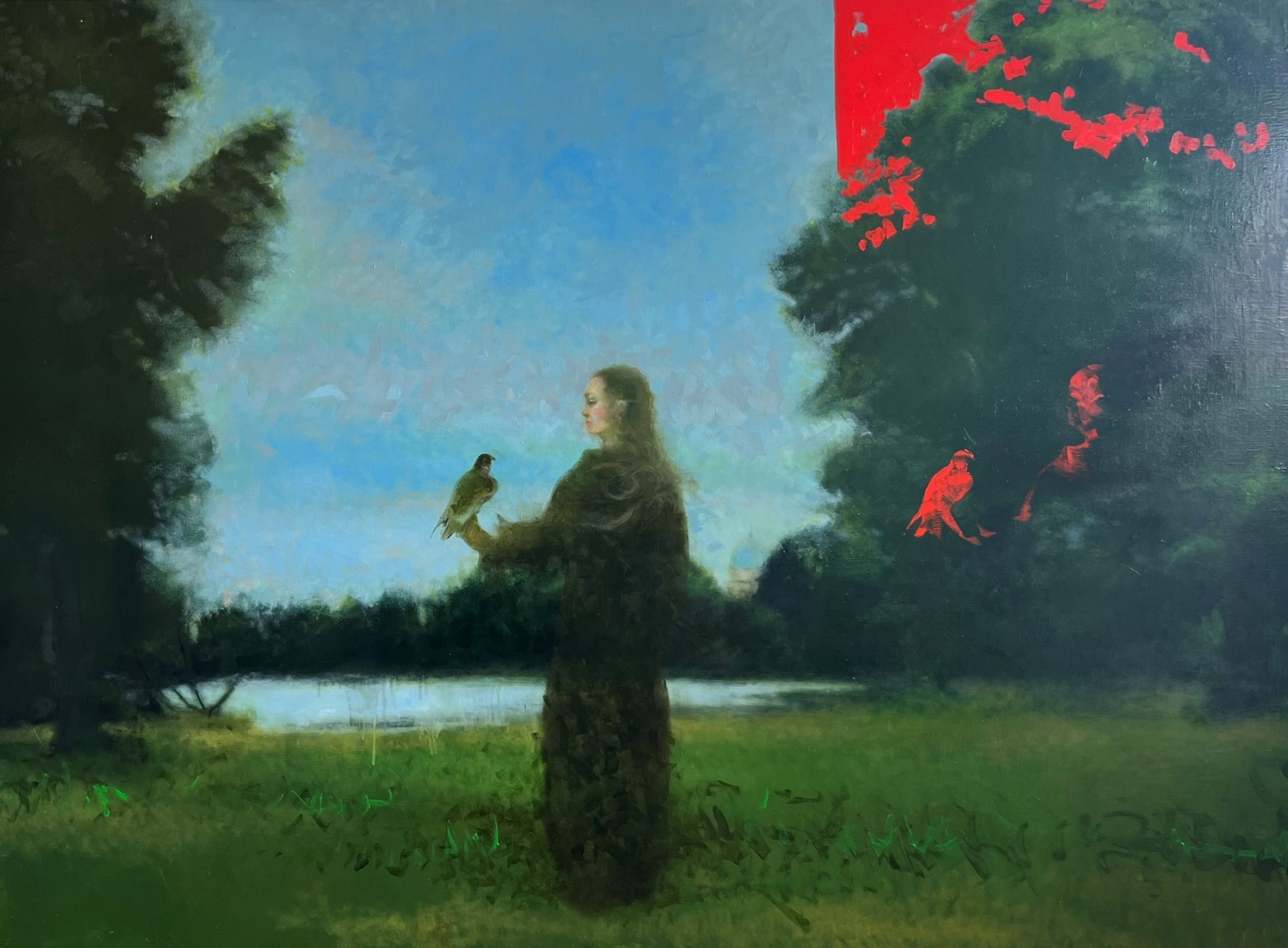 Kristina Narvida - Illuminate, 2024, Oil on Canvas, 80x100cm