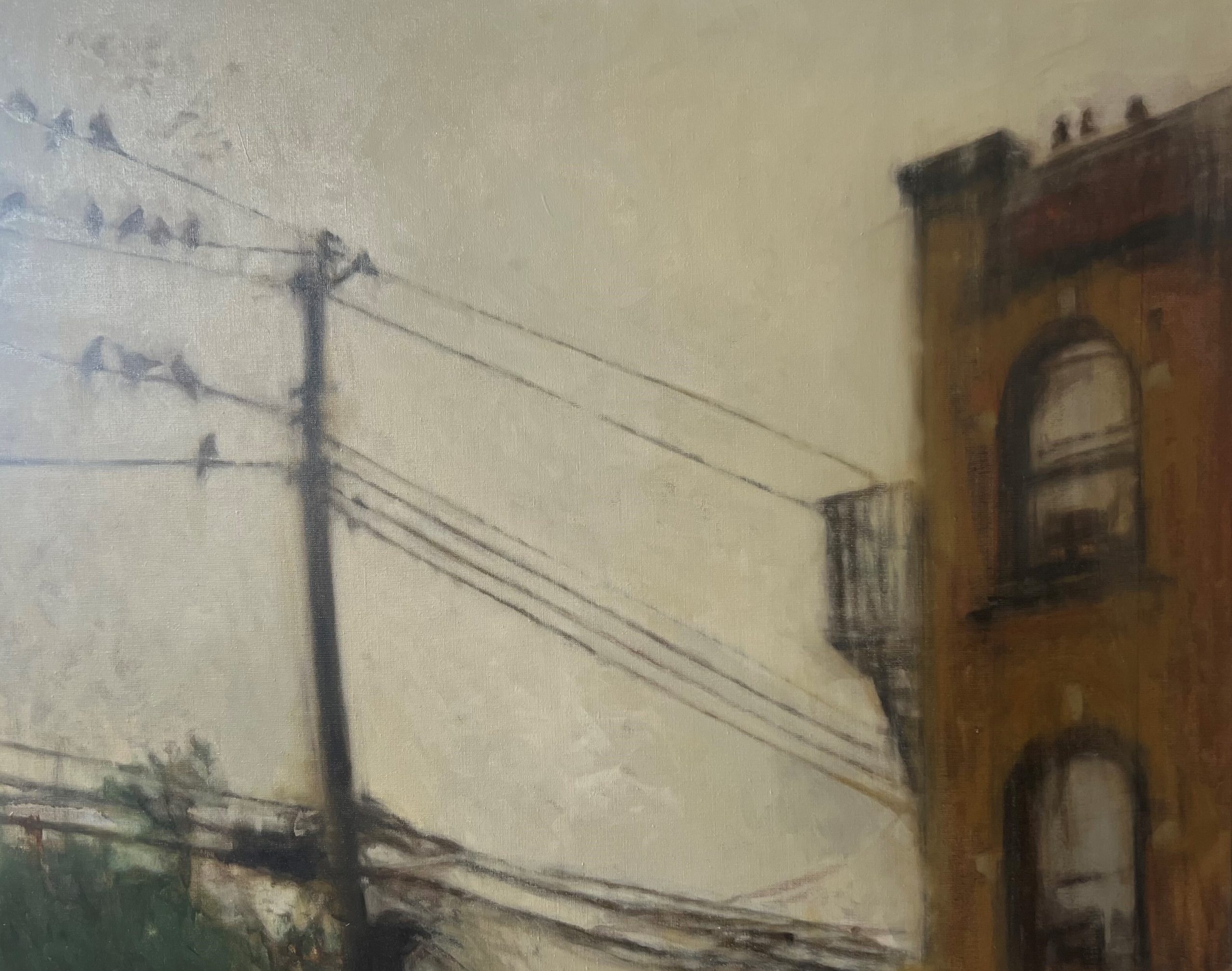 Kristine Narvida - The Study of Time, 2025, Oil on Canvas, 80x100cm